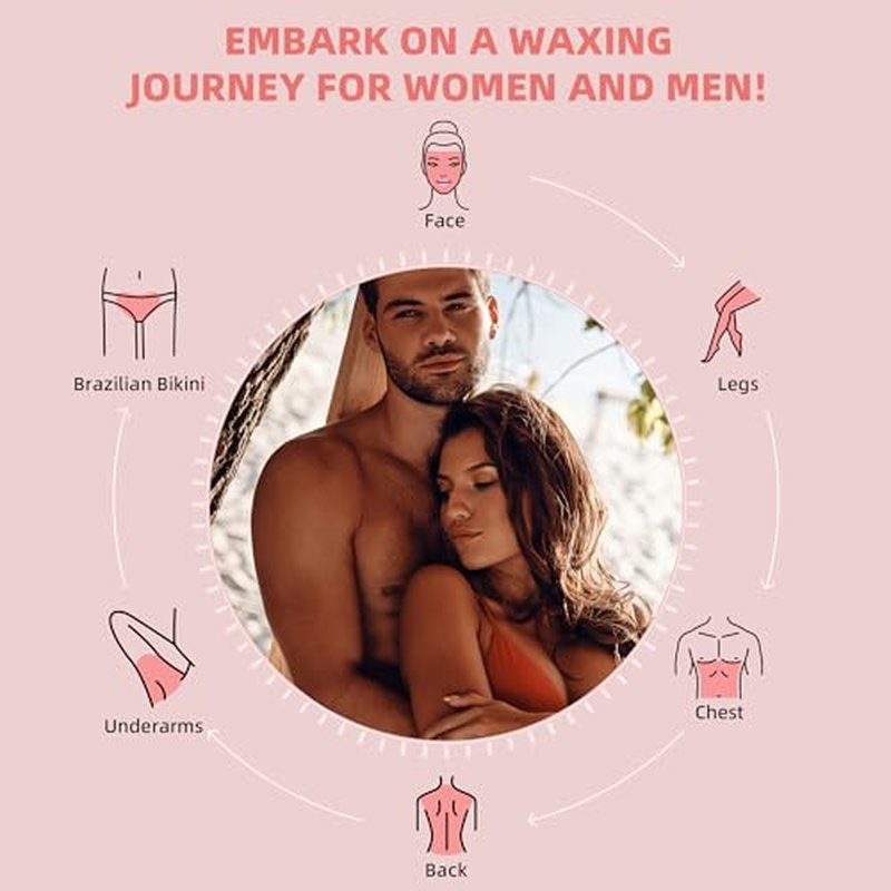 1lb Milk Wax Beads + 2.5lb Rose Wax Beads for Hair Removal at Home - Body Brazilian Bikini Waxing