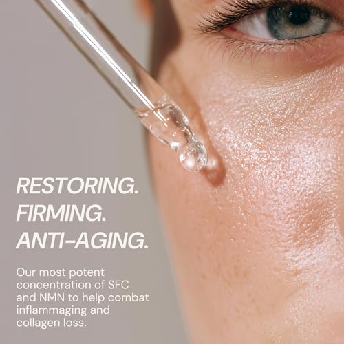 Blueprint Bryan Johnson Facial Serum with SFC & NMN ? Age Defying Serum for Fine Lines, Firmness & Hydration ? Longevity-Inspired Skin Care for Radiant, Youthful Skin ? Fragrance Free & Vegan Formula