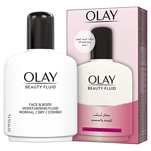 Olay Beauty Fluid Regular 100ml Face & Body Moisturizer - Lightweight Hydrating Lotion