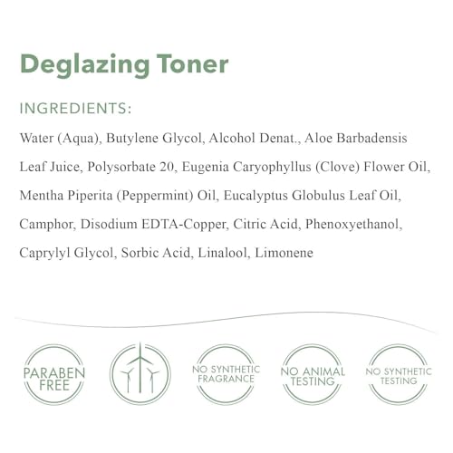 emerginC Deglazing Toner - Facial Toner with Eucalyptus + Peppermint for Oily, Combination + Blemish Prone Skin (8.1 oz, 240 ml)