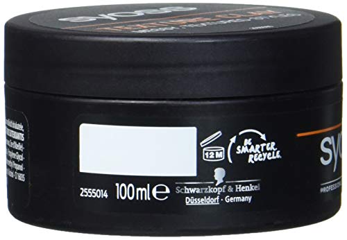 Syoss Matte Hair Styling Clay - Strong Control, Dull Finish, 100ml