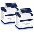 Disposable Face Towels XL 10x12 Biodegradable Wash Cloths 100 Count - 2 Packs of 50
