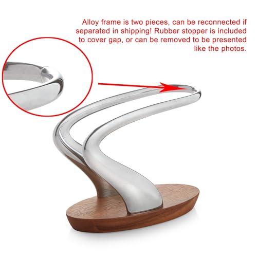 Modern Metal & Wood Napkin Holder for Kitchen & Dining Tables - 7.5in