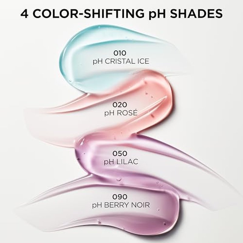 L'Oreal Paris Plump Ambition pH Hyaluron Lip Oil, Color Shifting Lip Tint with 24HR Hydration, Volumizing Shine and Lasting Color, 020 pH Ros?