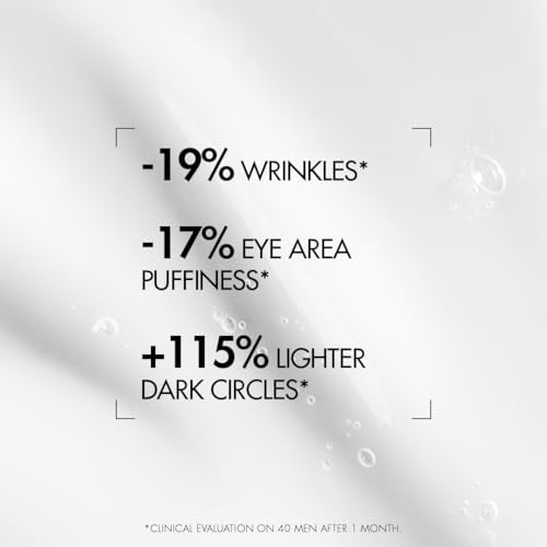 Biotherm Homme Force Supreme Eye Serum for Men, Helps Fight Wrinkles, Dark Circles and Puffy Eyes, Enriched with Blue Algae & Pro-Xylane, Resurfaces and Firms the Skin Around the Eye Area 0.5 Fl. Oz.