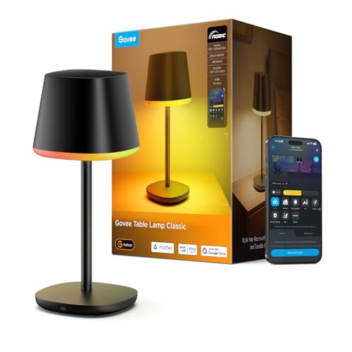 Rechargeable RGBIC Desk Lamp with App Control & 2700K–6500K White Light