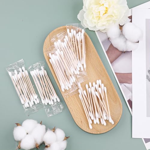 300 Cotton Swabs Pack of 300 Travel Size Individually Wrapped