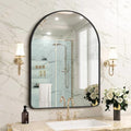 Black Arched Wall Mirror 30x40 Inch Modern Aluminum Frame Bathroom Decor Variation of THIS listing