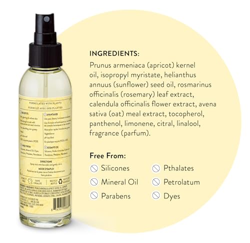 Body Oil Mist with Lemon Cream Scent - Hydrating, Nourishing Moisturizer, 6 Fl Oz, Pack of 2