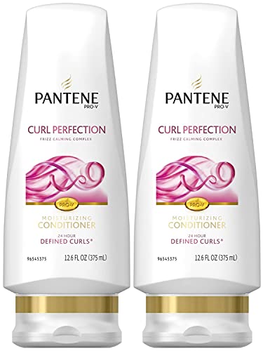 Pantene Pro-V Curly Hair Moisturizing Conditioner 12 Fl Oz Pack of 2 - Curl Perfection