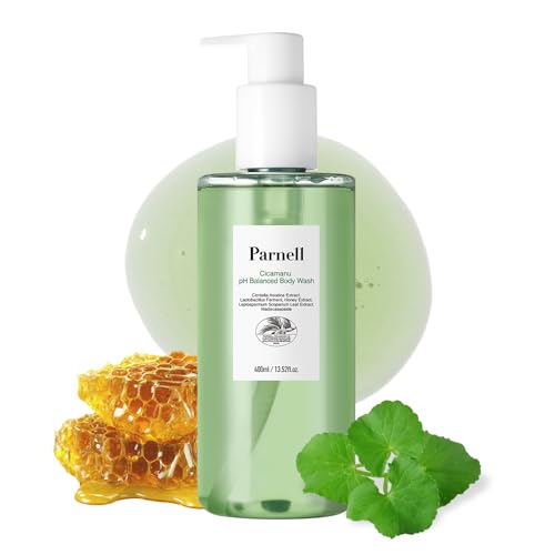 Parnell Cicamanu pH Balanced Body Wash for Sensitive Skin & Back Acne, 13.5 Fl Oz