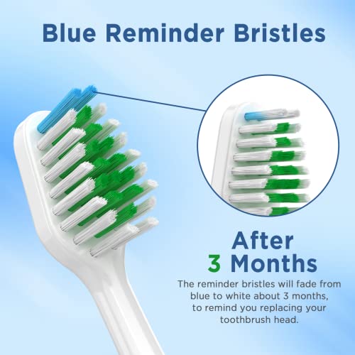 White Replacement Toothbrush Heads for Waterpik Complete Care 5.0/9.0 - Pack of 10 with Covers