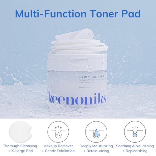 Daily Cleansing Pads for Makeup Remover & Exfoliation - 70 Count