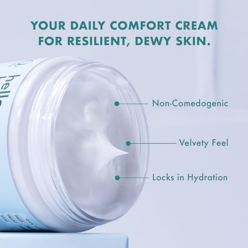 Skin ResQ by Petal Fresh Hello Hydration Moisturizer, Hydrating Face Cream with 2% Hyaluronic Acid Complex and Jojoba Oil, Fragrance Free Facial Moisturizer for Dry Sensitive Skin, Made in Korea, 4 oz
