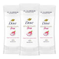 Dove Aluminum Free Deodorant Stick with Dragon Fruit & Coconut Cream - 3 Pack, 2.4 oz Each