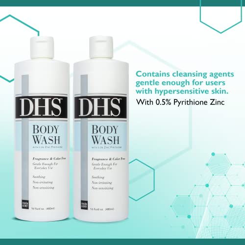 Person & Covey DHS Moisturizing Body Wash 16 Oz Pack of 2 - Sensitive & Eczema Relief