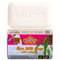 ASANTEE Rice Milk with Collagen and Honey Soap - Luxurious Body Soap 125 g. for Soft, Clear, and Radiant Skin - Scent Long-Lasting (Pack of 1)