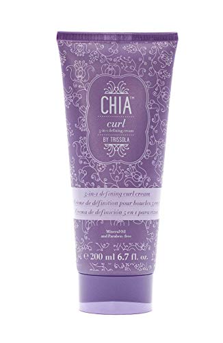 Trissola Chia Curl 5-in-1 Hydrating Leave-In Curl Cream - Moisturize & Define 6.7 oz