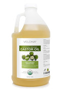 Velona USDA Organic Castor Oil - 64oz Cold Pressed & USP Grade Organic Castor Oil