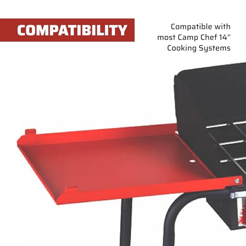 Camp Chef Folding Side Shelf Set for 2 Burners - Includes 2 Shelves, Model Compatibility, Shelf Set