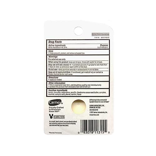 Carmex Classic Lip Balm Medicated, 0.25 oz ( Pack of 11)