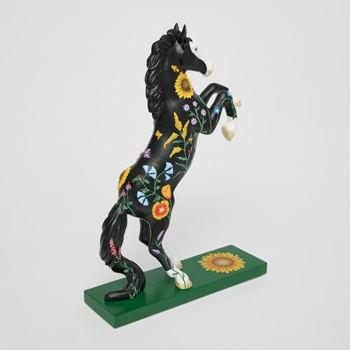 Enesco Wildflower Horse Figurine - 10.5 Inch Painted Collector's Decor