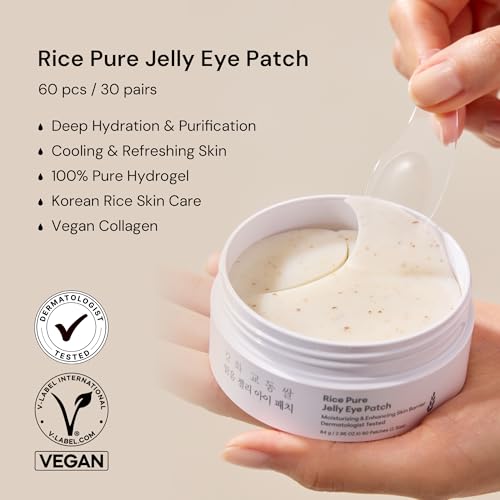 THANKYOU FARMER Rice Pure Jelly Eye Patch - 60 Patches