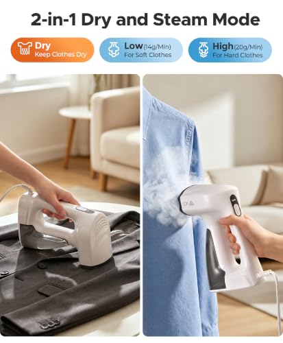 Sweepulire Vacuum Steamer with 330ml Water Tank - White / XXL Clothes Steamer