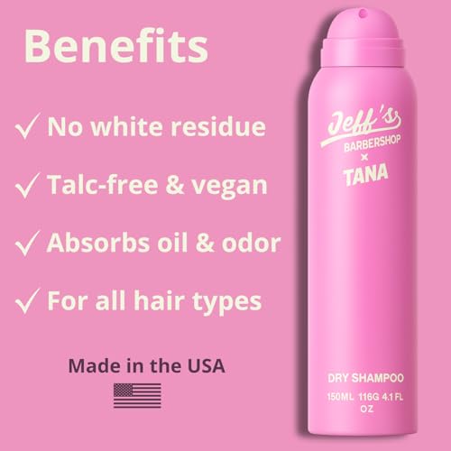 Dry Shampoo for All Hair Types - No White Residue, Talc-Free, 4.1 fl oz