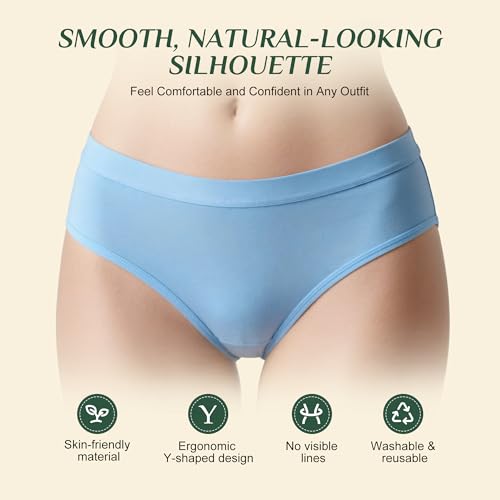 Camel Front Area Coverage Pads for Women, 3 Pack Invisible Silicone Inserts Concealer for Leggings, Swimwear & Tight Clothing