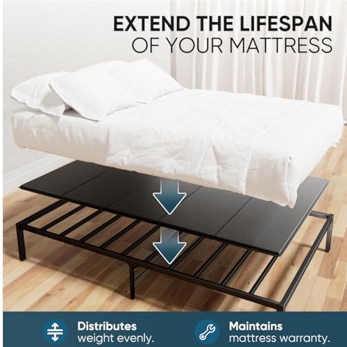 Full-Size Bunkie Board 54x75 Heavy-Duty Reinforced Wood Support for Mattress