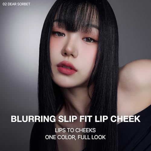 Dear Sorbet Blurring Lip & Cheek Stain - Lightweight Velvet Matte Multi-Use Tint