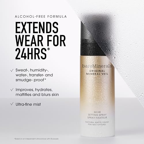 bareMinerals Original Mineral Veil Matte Setting Spray 3.4 Fl Oz