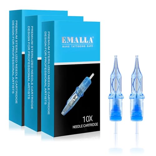 Emalla Eliot 50pcs Mixed Tattoo Cartridge Needles RLL - Professional Tattoo Supplies