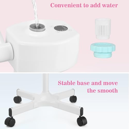Professional Facial Steamer for Home & Spa with Hot Mist & Ionic Spray