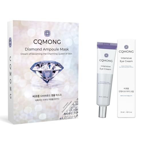 Diamond Ampoule Sheet Mask 10 PCS 1 Box Intensive Eye cream 1.01 fl oz