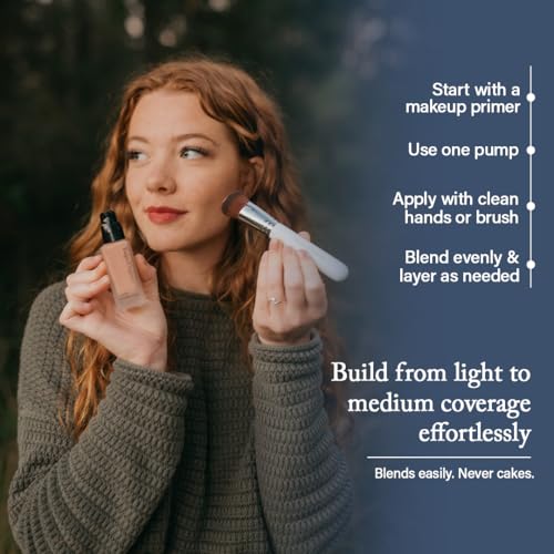 Toups & Co Liquid Foundation Magnolia - Neutral | Lightweight & Breathable Buildable Coverage | Aloe Vera, Shea Butter & Herbal Extracts | Non-Comedogenic, Long-Lasting, Sensitive Skin Safe