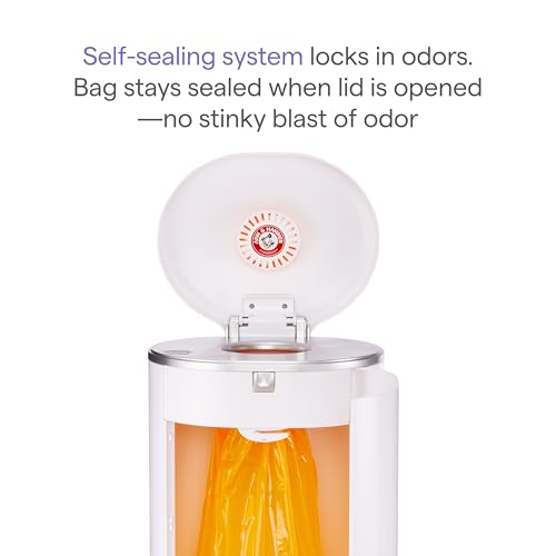 Diaper Pail - Munchkin STEP Powered by Arm & Hammer with Odor Control & Refill Pack