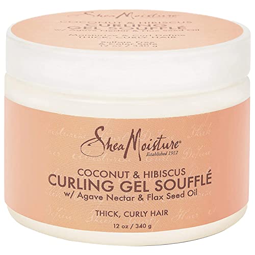 Shea Moisture Coconut & Hibiscus Gel Souffle 12 Ounce (354ml) (3 Pack)