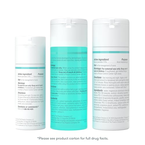 Proactiv 30-Day Acne Treatment Kit - Original 3-Step Face Routine for Clear Skin