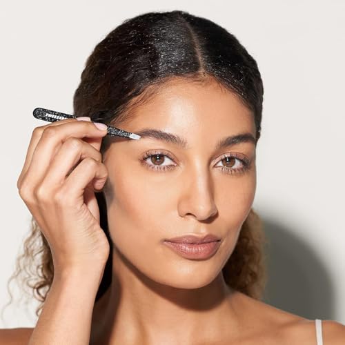 Eyebrow Tweezers Slant Tip - Dusted Onyx, 1 Count