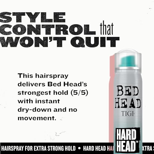 Travel-Size Hard Head Hairspray 3-Pack - Strong Hold & Frizz Control - Scent - 3 Oz