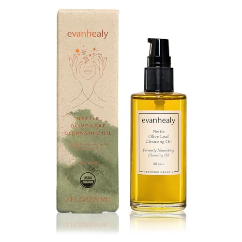 Nettle Olive Leaf Cleansing Oil - Organic Gentle Face Oil for Sensitive Skin