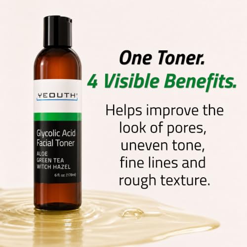 Glycolic Acid Toner 8% for Face - 6oz, Brightening & Refining Skin