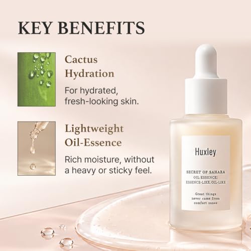 Cactus Facial Serum with Antioxidants - Hydrating & Revitalizing Skin Oil & Essence, 1 Fl Oz