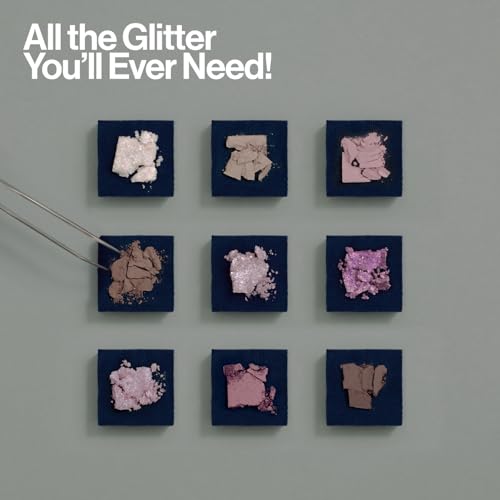 UNLEASHIA Glitterpedia Eyeshadow Palette - Lavender Fog, Matte & Shimmer Shades, Long-Lasting Vegan Makeup