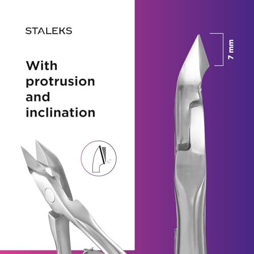 Professional 7 mm Cuticle Nippers for Manicure - Stainless Steel, Ergonomic Handle