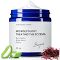 Crogooe Natural Soothing Eczema Cream for Dry & Itchy & Sensitive Skin - Fragrance-Free Moisturizer with Sea Moss, Aloe Vera & Oats for Intense Hydration & Comfort £¬Safe for All Ages (4 oz)