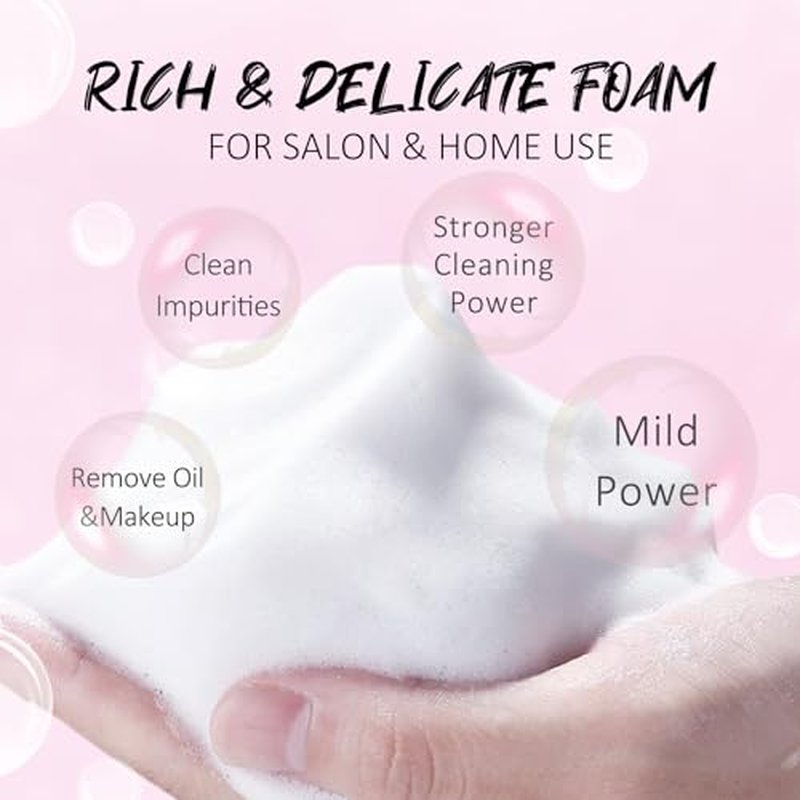 EMEDA Lash Shampoo Kit 2.02 fl oz Lash Cleaning Kit with Rechargeable Fan Dryer/Brush/Rinse Bottle, Oil-free Cleanser Wash for Extensions & Clusters & Natural Lashes, Cleaner for Eyelash Care(Black)