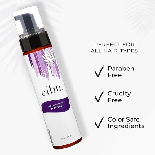 Travel Size Volumizing Hair Mousse - Strong Hold, Lightweight & Nourishing